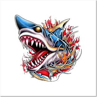 Shark Jaw Posters and Art